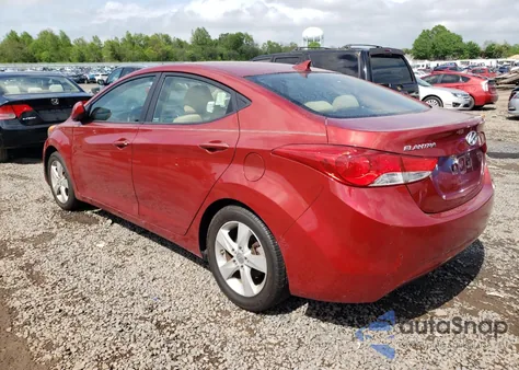 2011 Hyundai Elantra Gls from USA, damaged, VIN KMHDH4AE2BU109014
